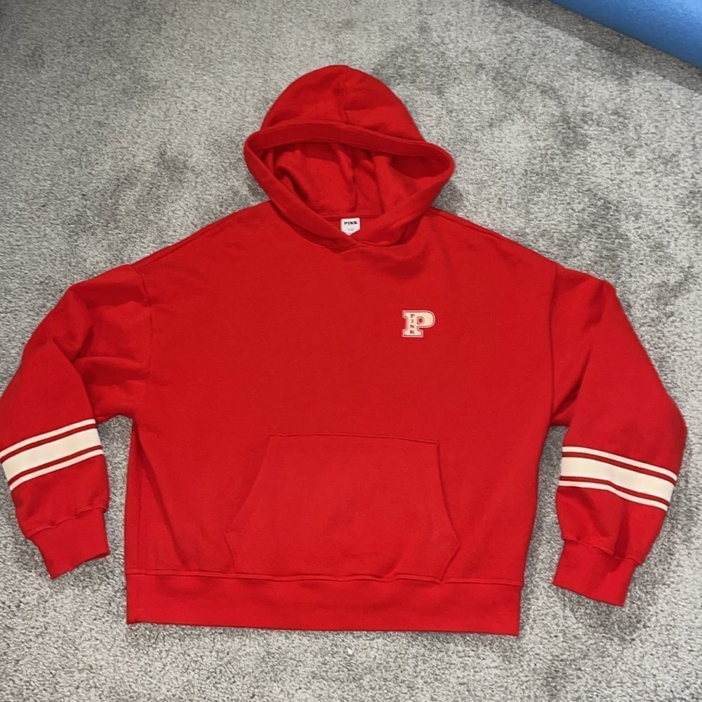 Sexy Love Pink Big Red Pullover loose fit womens Sweatshirt S beach football